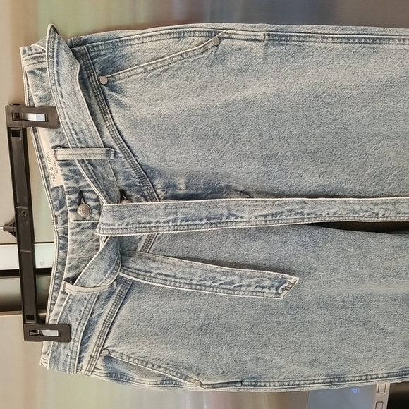 💕RAG & BONE💕 Mia Yoke High Waisted Belted Paneled Jeans ~ Clean Lou 31 NWT - Picture 12 of 16